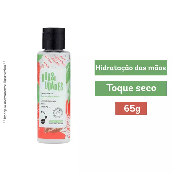 Creme Para Mãos Coco E Murumuru 65g - Brasilidades Creme Para Mãos Coco E Murumuru 65g - Brasilidades