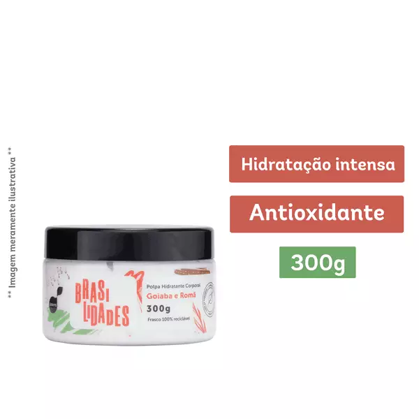 Polpa Hidratante Corporal Goiaba E Romã 300g - Brasilidades Polpa Hidratante Corporal Goiaba E Romã 300g - Brasilidades