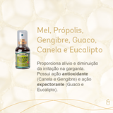 Spray Para Garganta - Mel, Própolis, Gengibre, Guaco, Canela e Eucalipto, 35ml - Vale Do Mel 