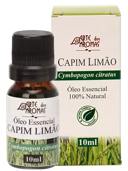 Óleo Essencial Capim Limão 10ml - Arte dos Aromas
