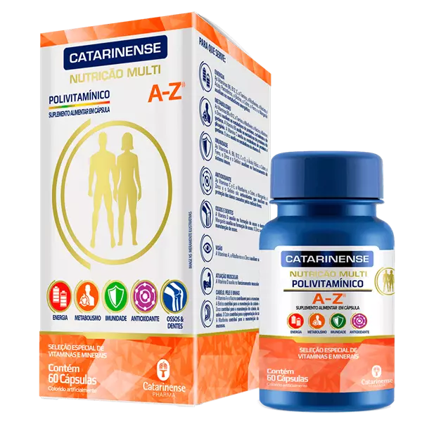 Polivitamínico Multi A/Z 60 cápsulas - Catarinense Polivitamínico Multi A/Z 60 cápsulas - Catarinense