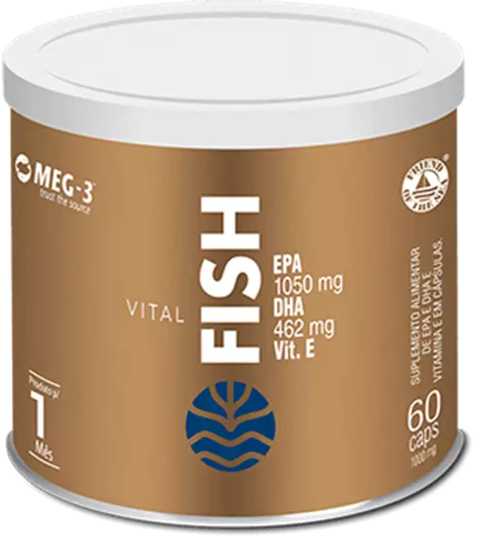 Vital Fish - EPA e DHA com Vitamina E, 60 cápsulas - Vital Âtman Vital Fish - EPA e DHA com Vitamina E, 60 cápsulas - Vital Âtman