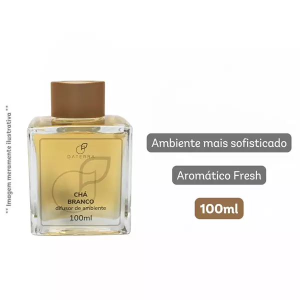 Aromatizador difusor de ambiente Chá Branco 100ml  Aromatizador difusor de ambiente Chá Branco 100ml